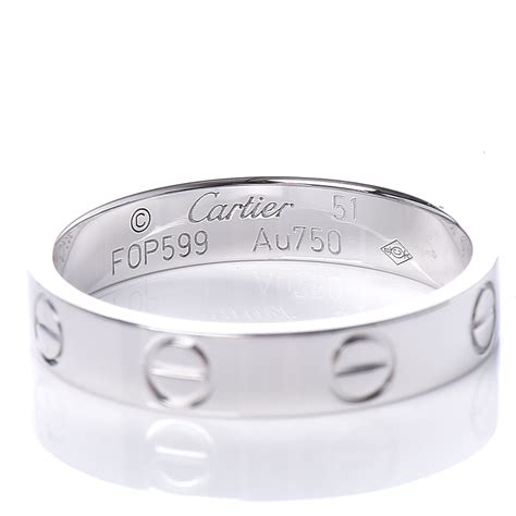 cartier wedding ring white gold|cartier ring 750 price.